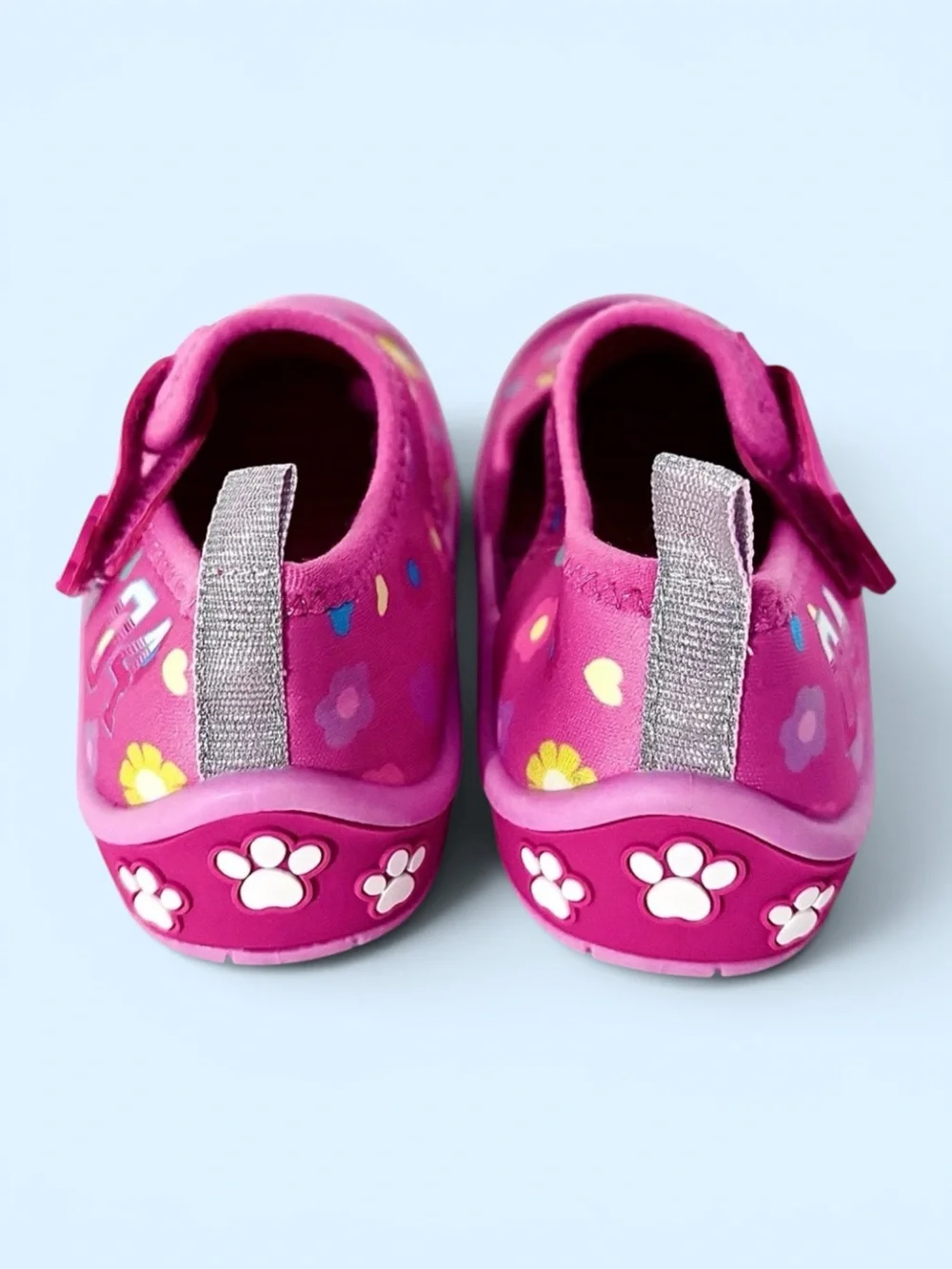 NWOT Paw Patrol Skye Water Shoes Pink Floral Thick‑Sole Toddler Girl 10